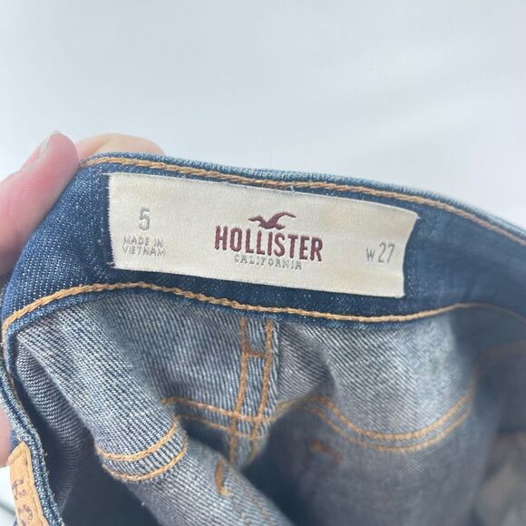 Hollister skinny jeans 5 27 mid rise zipper ankles - Picture 14 of 16